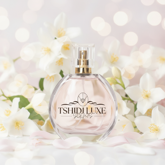 Good Girl Luxe with flowery background and logo